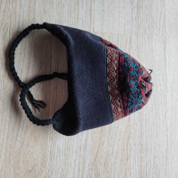 Vintage Darn Fine Hats Made in USA Warm Acrylic Winter Hat Ear-Flaps One Size - Picture 5 of 7